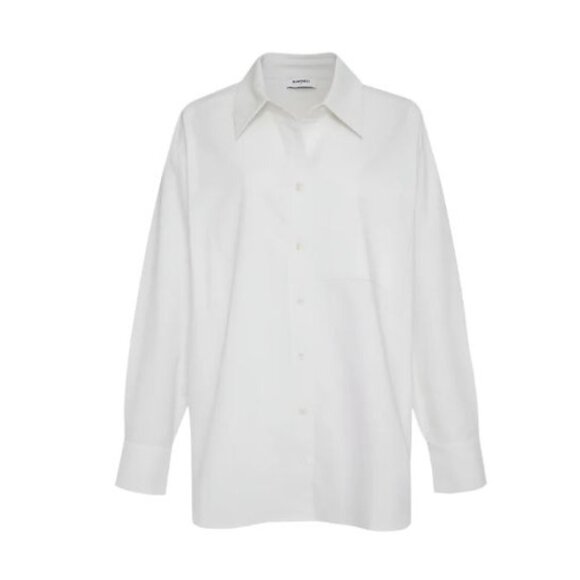 Rumored Womens S Ex-Boyfriend Button-Up Shirt White New Preppy Light Academia - Picture 2 of 9